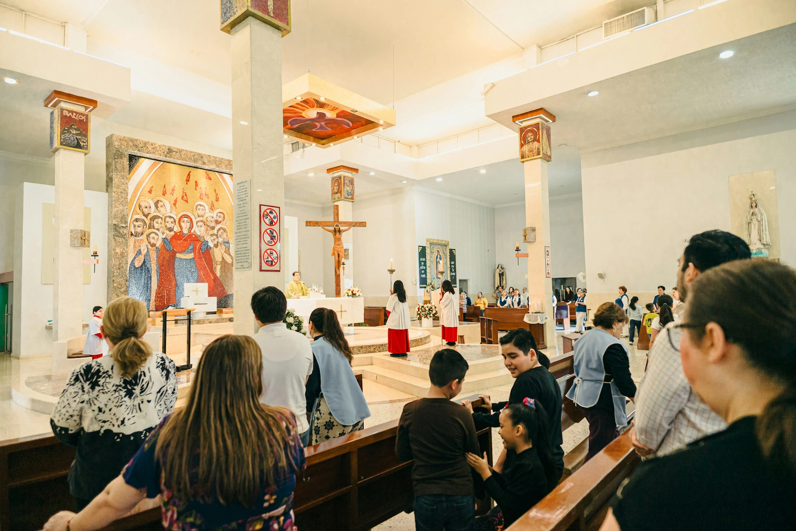 Photograph from within church. Religious Studies School Trips